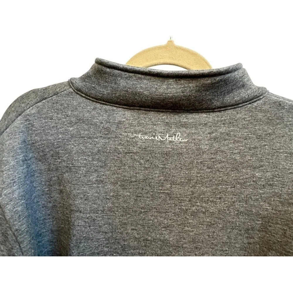 Travis Mathew 1/4 Zip Glacial Pullover Dark‎ Heather Gray NEW Mens XXL Golf